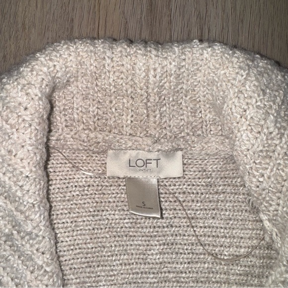 Loft Cream/Beige Knit Sweater Vest - Size Small - Picture 3 of 6